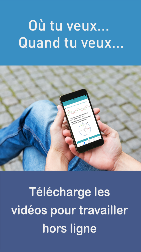 Utilisation de l'appli GoMaths TS à l'extérieur
